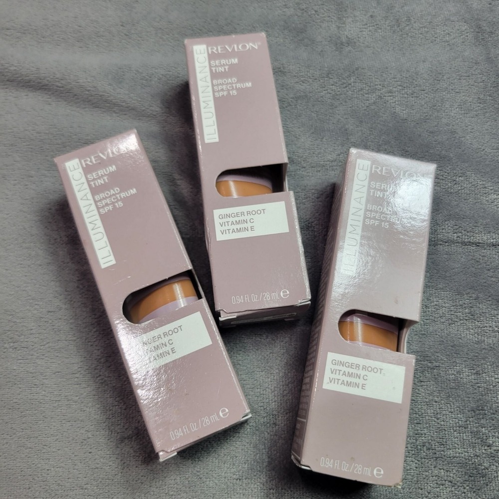 Revlon Illuminance Serum Tint SPF 15 Warm Caramel 417 With Ginger Root Vitamin C